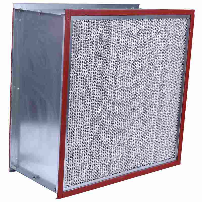 High-temperature resistant and high air volume galvanized frame high-efficiency air filter